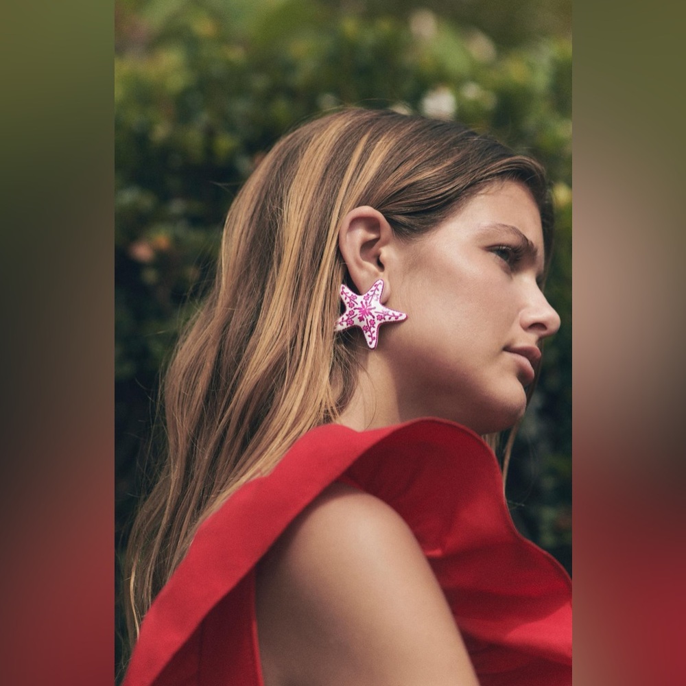 ZARA Star Earrings NWT Rare
